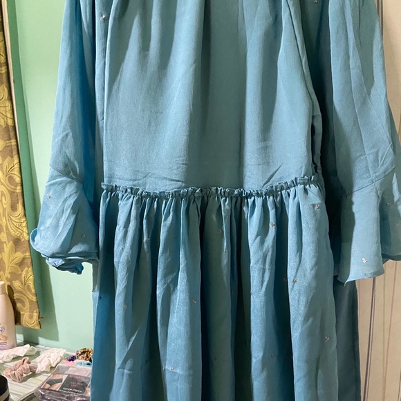 Autumn lane full kurta set ! With flare pants Duptta and hand work - Picture 10 of 13